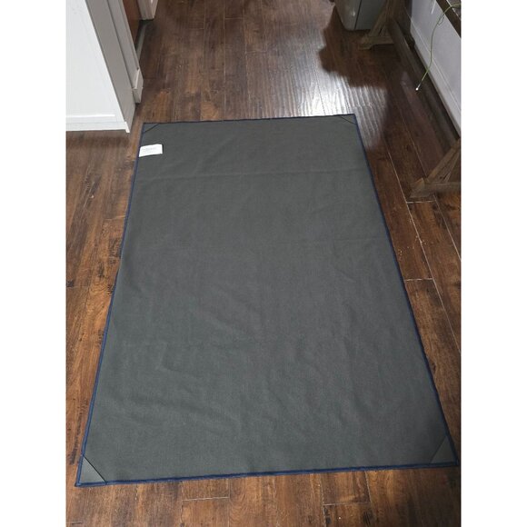 Ruggable Crosshatch Saphire 4x6 Rug Washable - Picture 4 of 7